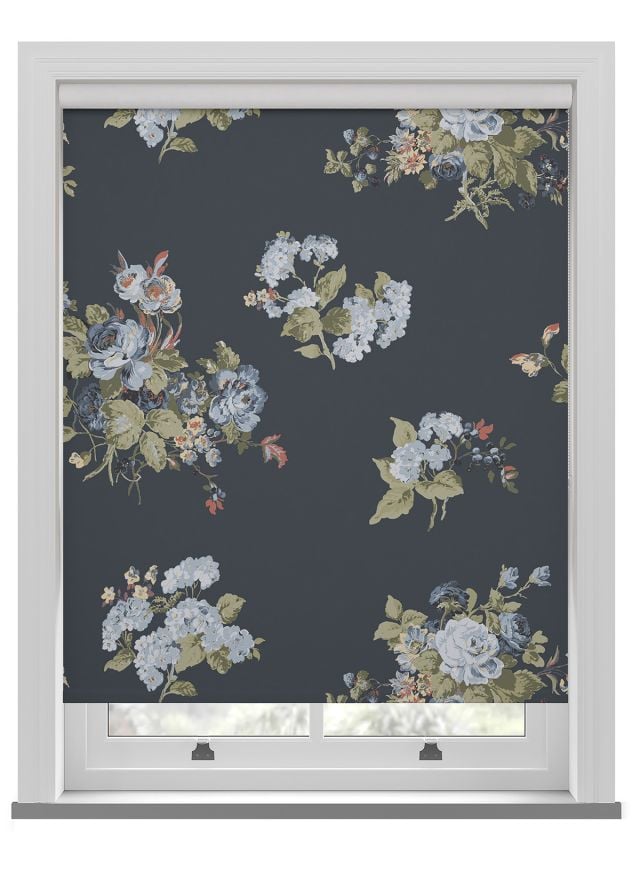 Laura Ashley Rosemore Midnight Roller Blind