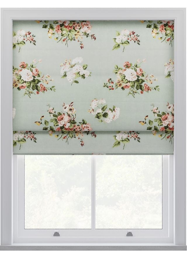 Laura Ashley Rosemore Sage Roman Blind