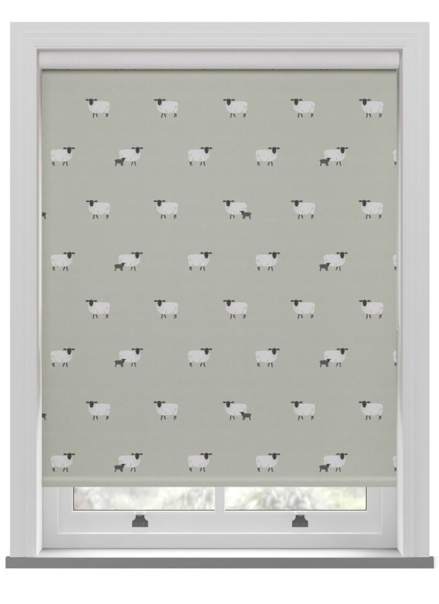 Sophie Allport Sheep Sage Roller Blind