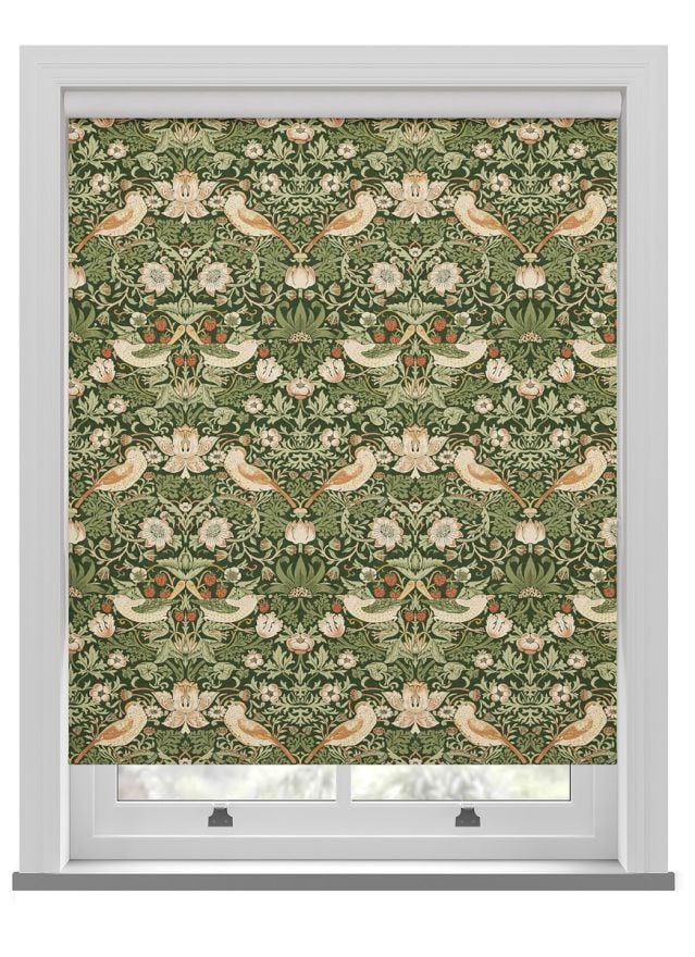 William Morris At Home Strawberry Thief Nettle Roller Blind