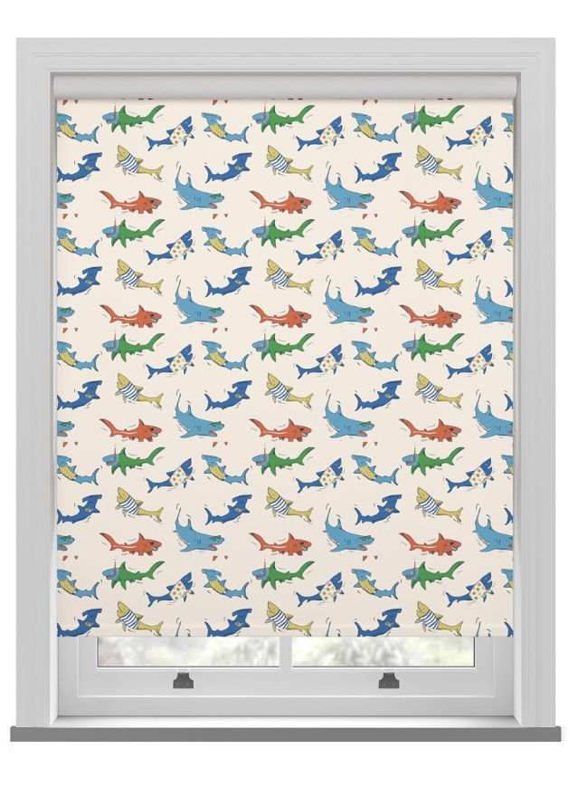 Cath Kidston Summer Sharks Cream Roller Blind