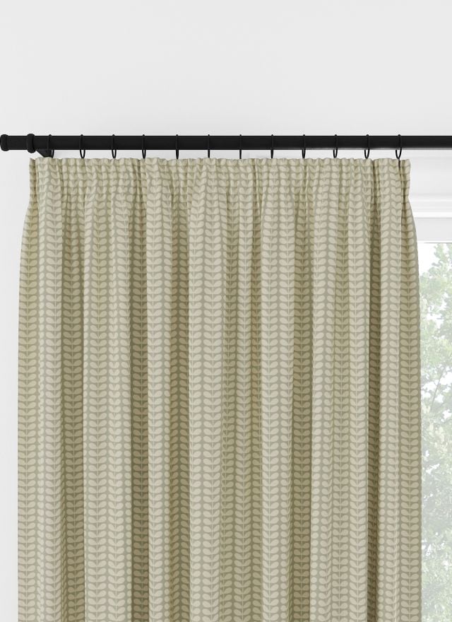 Orla Kiely Tiny Stem Pebble Pencil Pleat Curtain