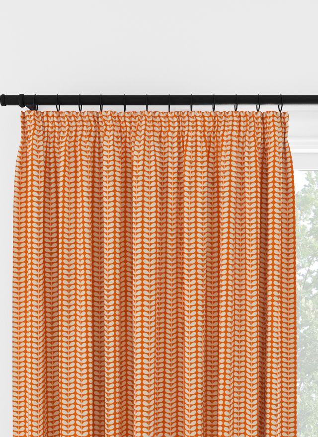 Orla Kiely Tiny Stem Tomato Pencil Pleat Curtain