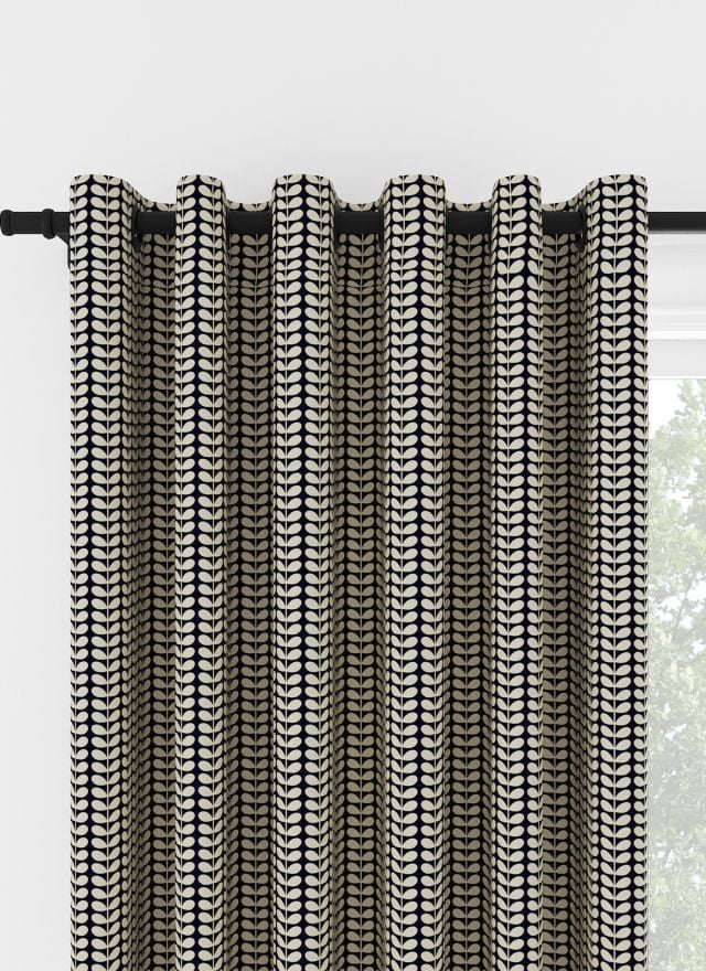 Orla Kiely Tiny Stem Whale Eyelet Curtain
