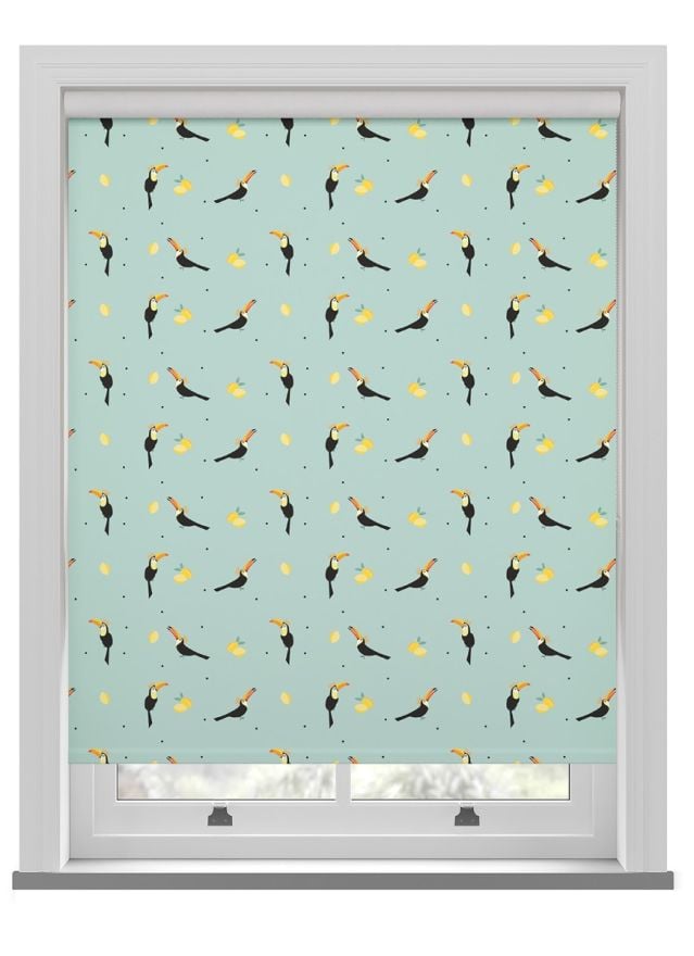 Sara Miller Toucans Aqua Roller Blind