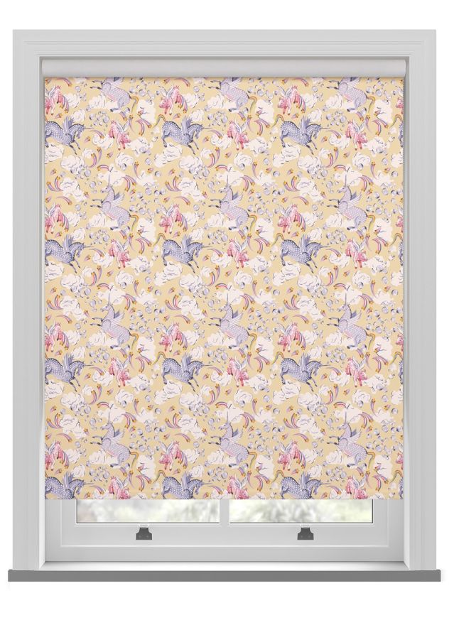 Cath Kidston Unicorn Yellow Roller Blind
