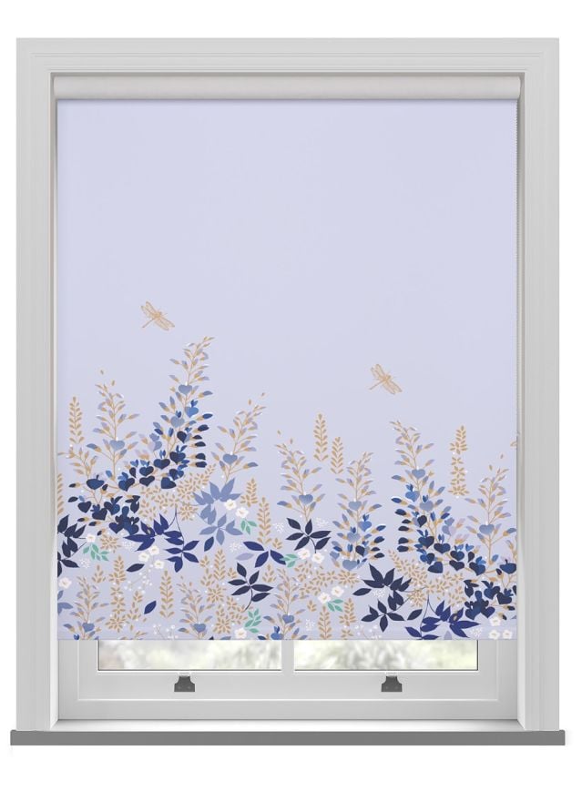Sara Miller Wisteria Pale Blue Roller Blind