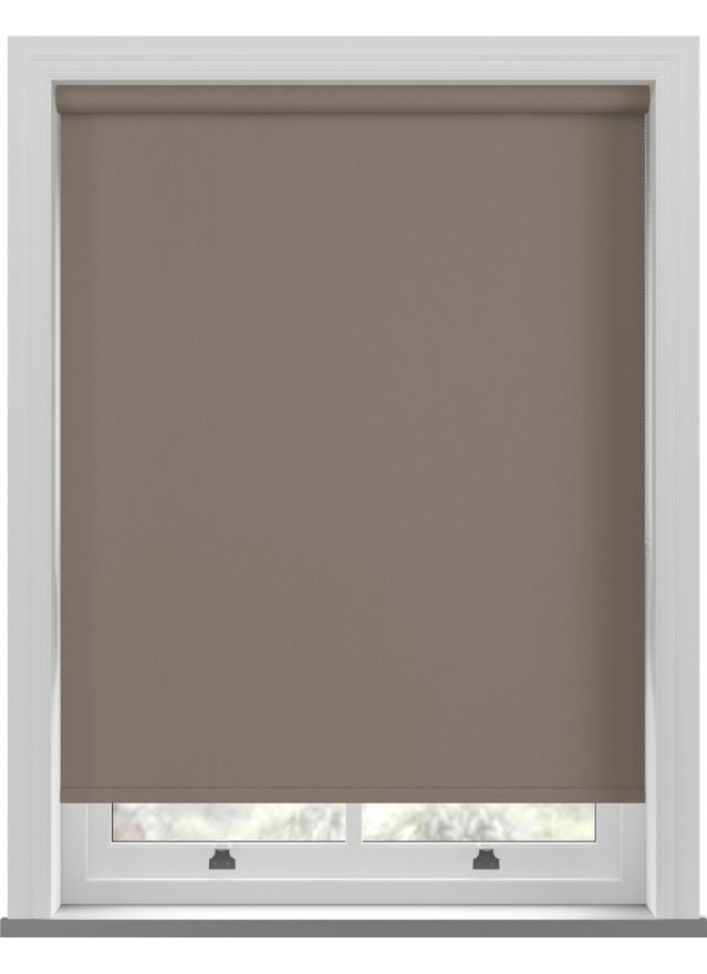 Bella Blackout Mocha Brown Twist Roller Blind