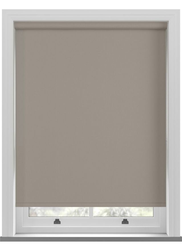 Bella Blackout Taupe Brown Twist Roller Blind