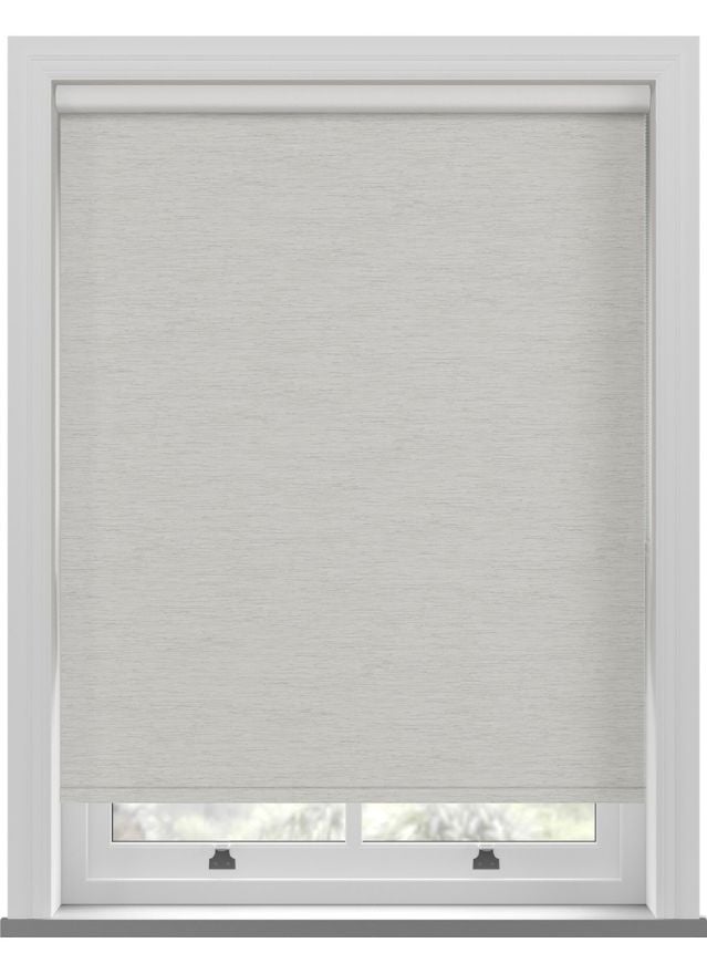 Lintex PVC Blackout Whisp Grey White Twist Roller Blind