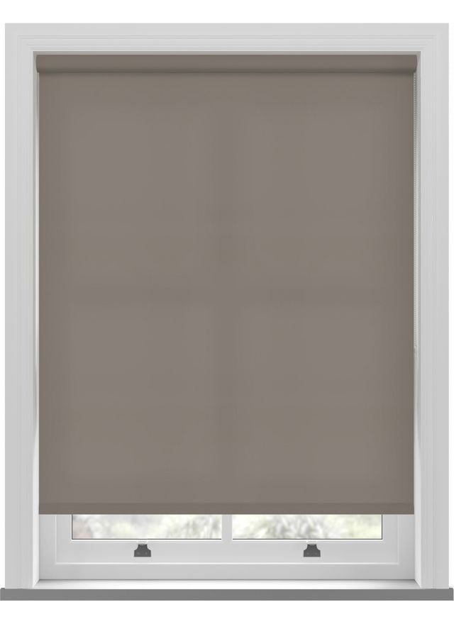 Splash Mushroom Brown Twist Roller Blind