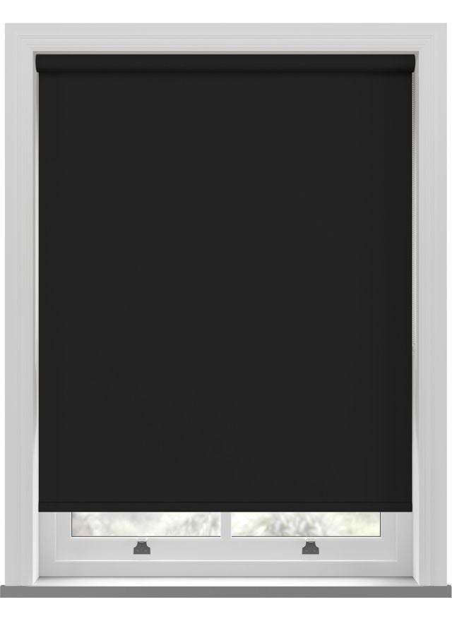 Unilux PVC Blackout Black Twist Roller Blind