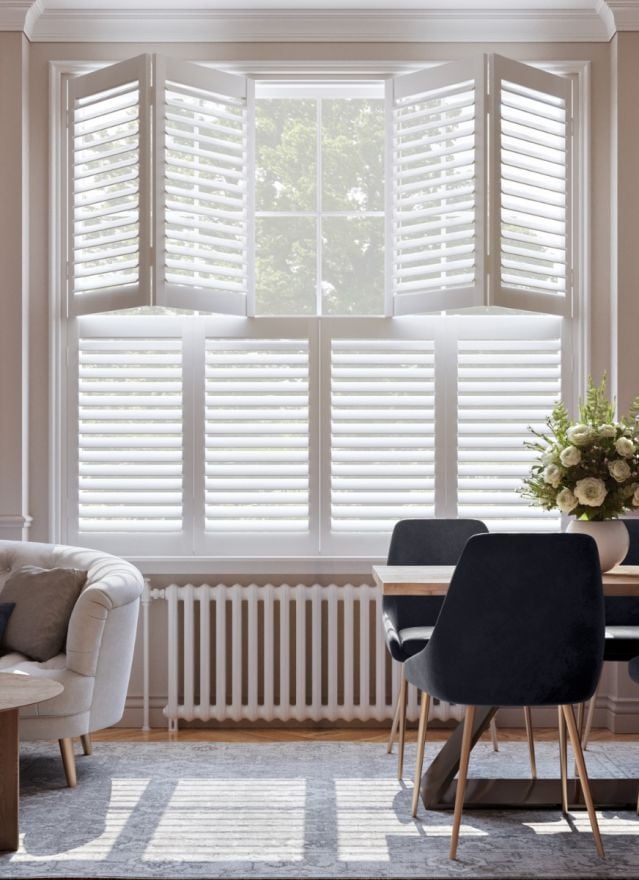 Snow White Tier on Tier Shutter