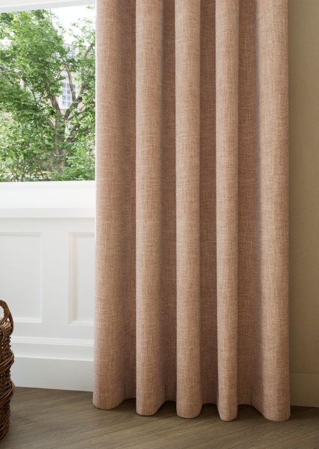 Baked Earth Heritage Weave Curtain
