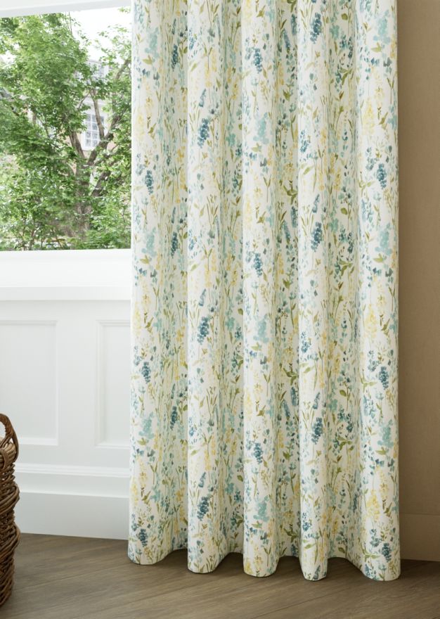 Bluebell Watercolour Meadow Curtain