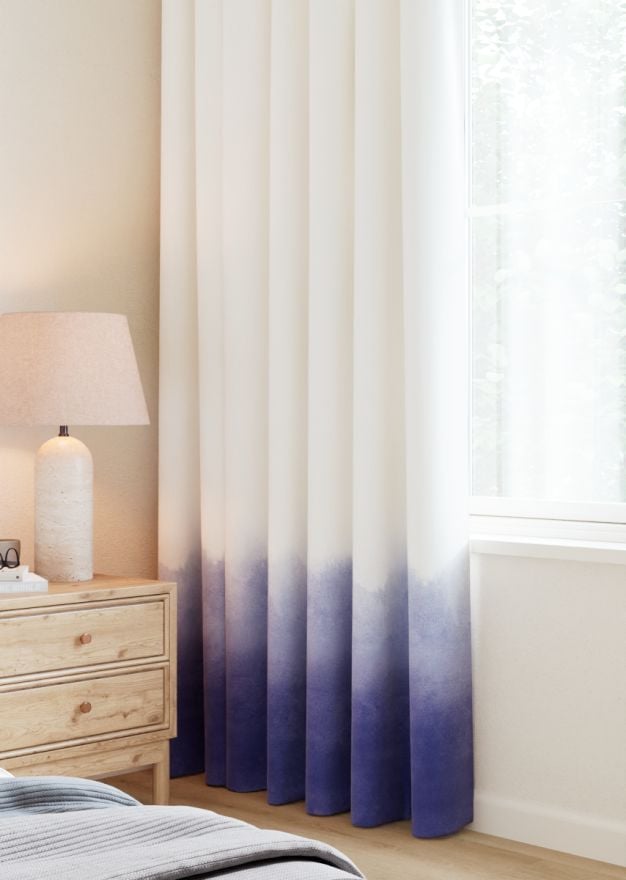 Bluebellgray Ombre Cornflower Curtain