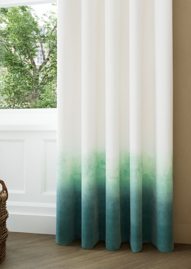 Bluebellgray Ombre Teal Curtain