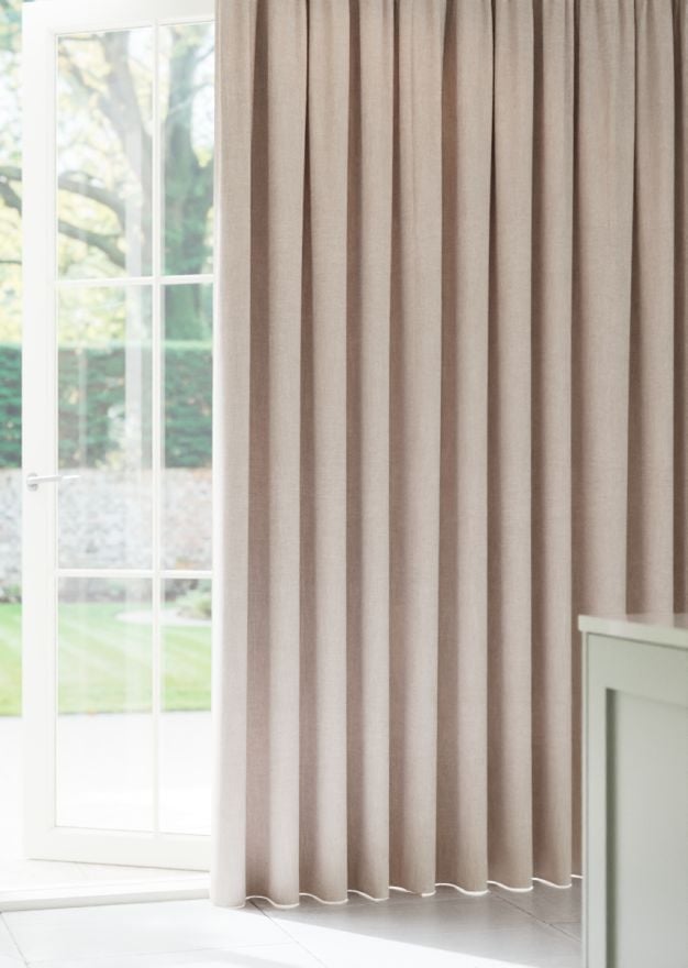 Blush Heritage Weave Curtain
