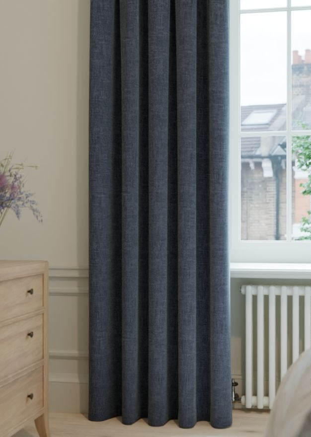 Denim Heritage Weave Curtain