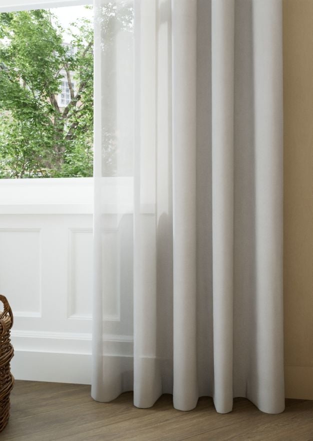 Dove Grey Soft Weave Sheer Curtain
