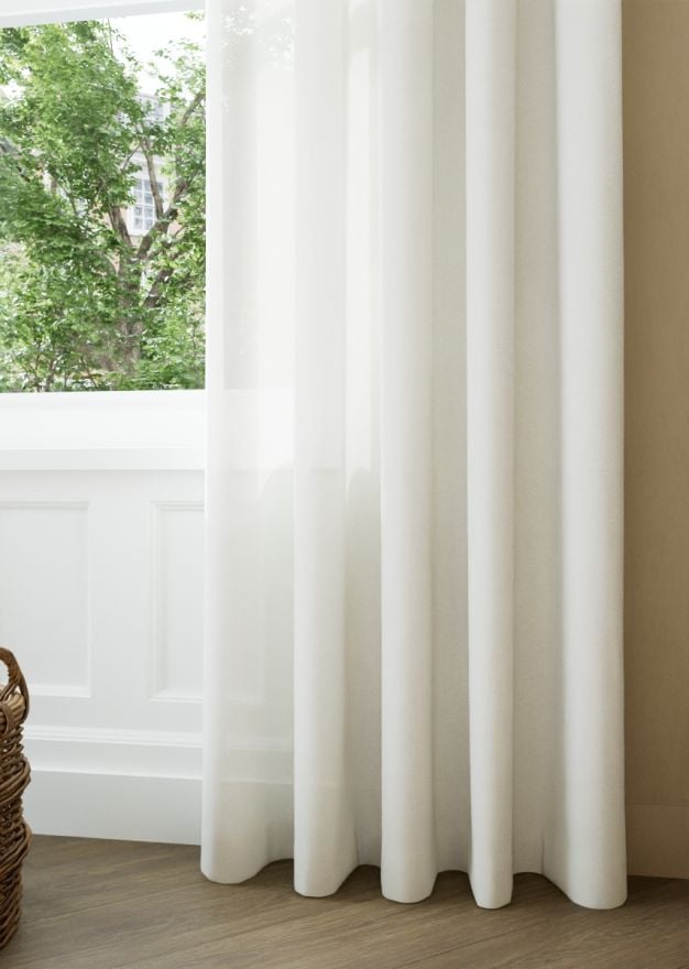 Ivory Relaxed Weave Sheer Curtain