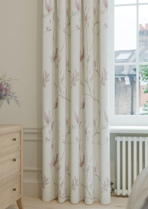 Laura Ashley Magnolia Grove Mulberry Curtain