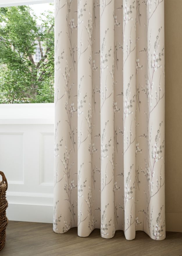 Laura Ashley Pussy Willow Natural Curtain