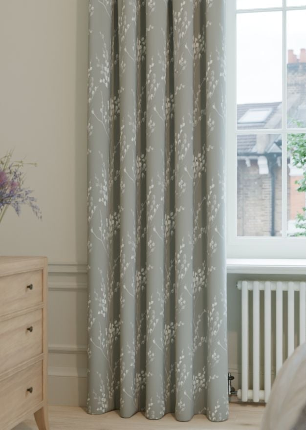 Laura Ashley Pussy Willow Steel Curtain
