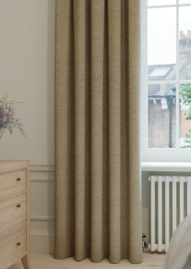 Oatmeal Bouclé Curtain