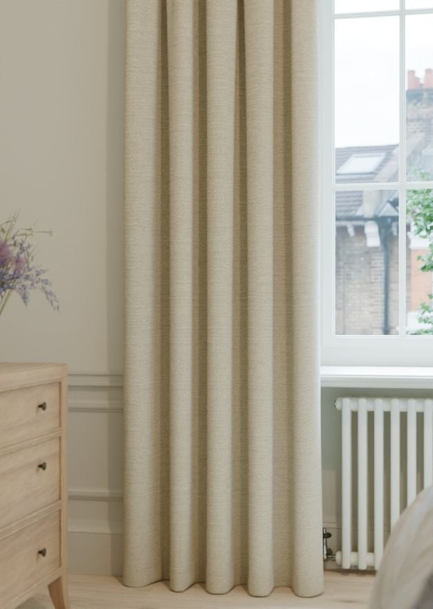 Oyster Bouclé Curtain