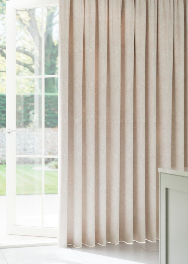 Oyster Pink Organic Ripple Curtain