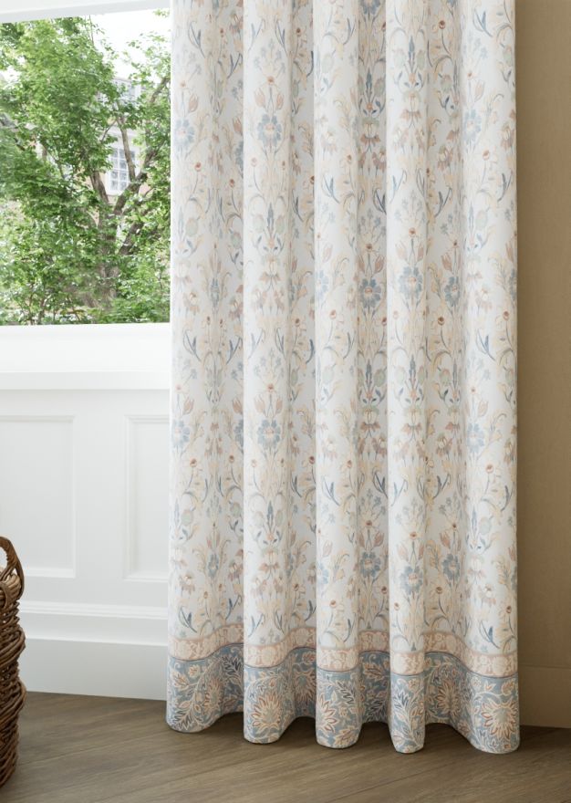 Semington Border Dusty Pink Curtain