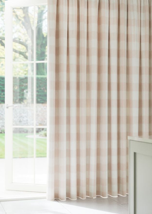Sophie Allport Gingham Pink Curtain