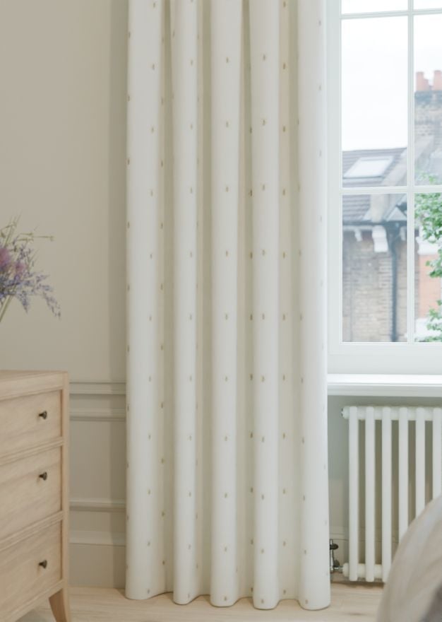 Sophie Allport Gold Bees Cream Curtain