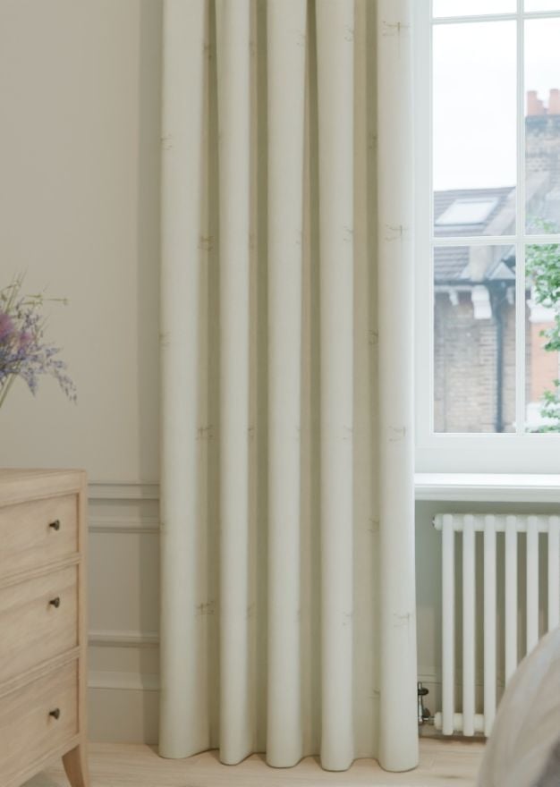 Sophie Allport Vector Dragonfly Neutral Gold & Linen Curtain