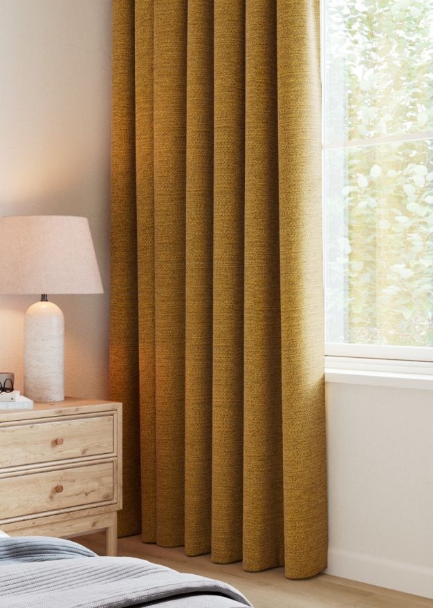 Tumeric Bouclé Curtain
