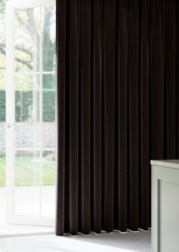 Walnut Bouclé Curtain