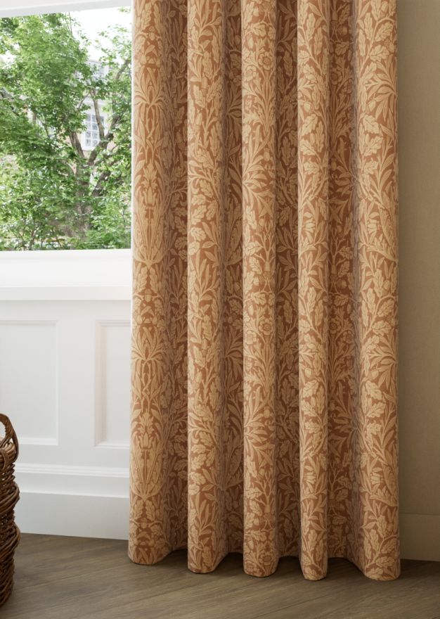 William Morris At Home Acorn Russet Curtain