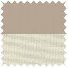 Bella Natural Hessian & Nico Beige Double roller Blind