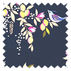 Sara Miller Birds & Gate Deep Navy Roller Blind