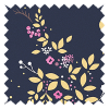 Sara Miller Hummingbird Border Deep Navy Roller Blind