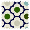 Orla Kiely Spot Flower Blue Multi Roller Blind