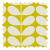 Orla Kiely Solid Stem Yellow Pencil Pleat Curtain