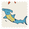 Cath Kidston Summer Sharks Cream Roller Blind