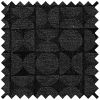 Noir ModGeo Jacquard Curtain