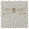 Sophie Allport Vector Dragonfly Neutral Gold & Linen Curtain