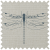 Sophie Allport Vector Dragonfly Teal & Linen Curtain