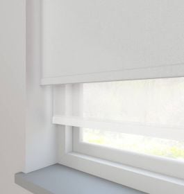 Como Bare and Nico Pure Double roller Blind