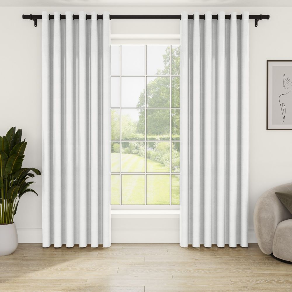 Sylk White Eyelet Curtains Swift Direct Blinds