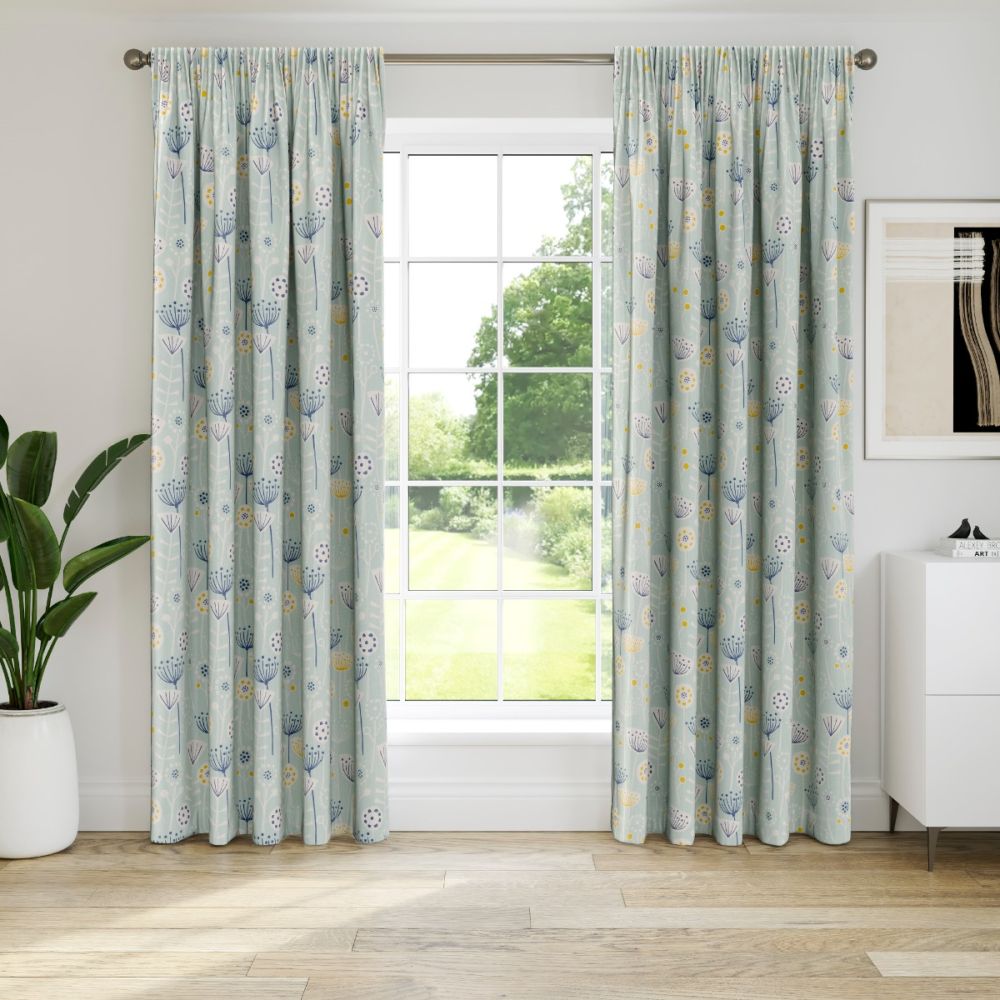 Parker Seafoam Eyelet Curtain